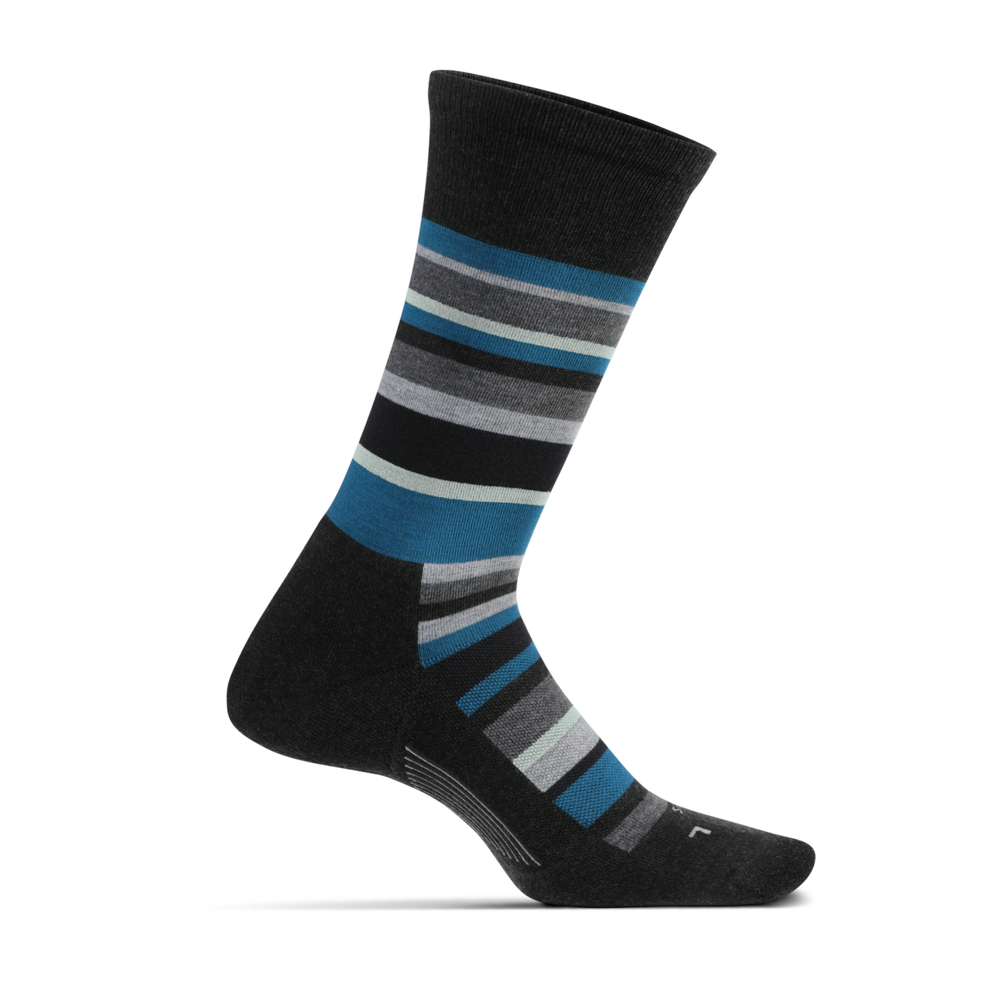 Feetures Be Bold Cushion Crew - Charcoal