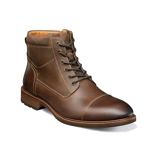 Florsheim Men's Lodge Cap Toe Boots Brown