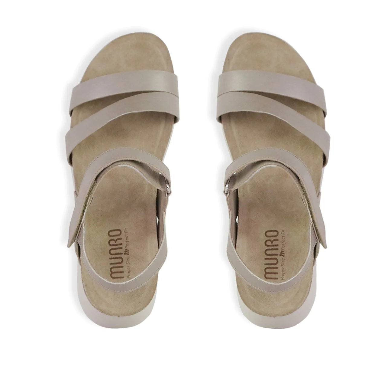 Munro Women's Juniper Sandal - Taupe Metallic