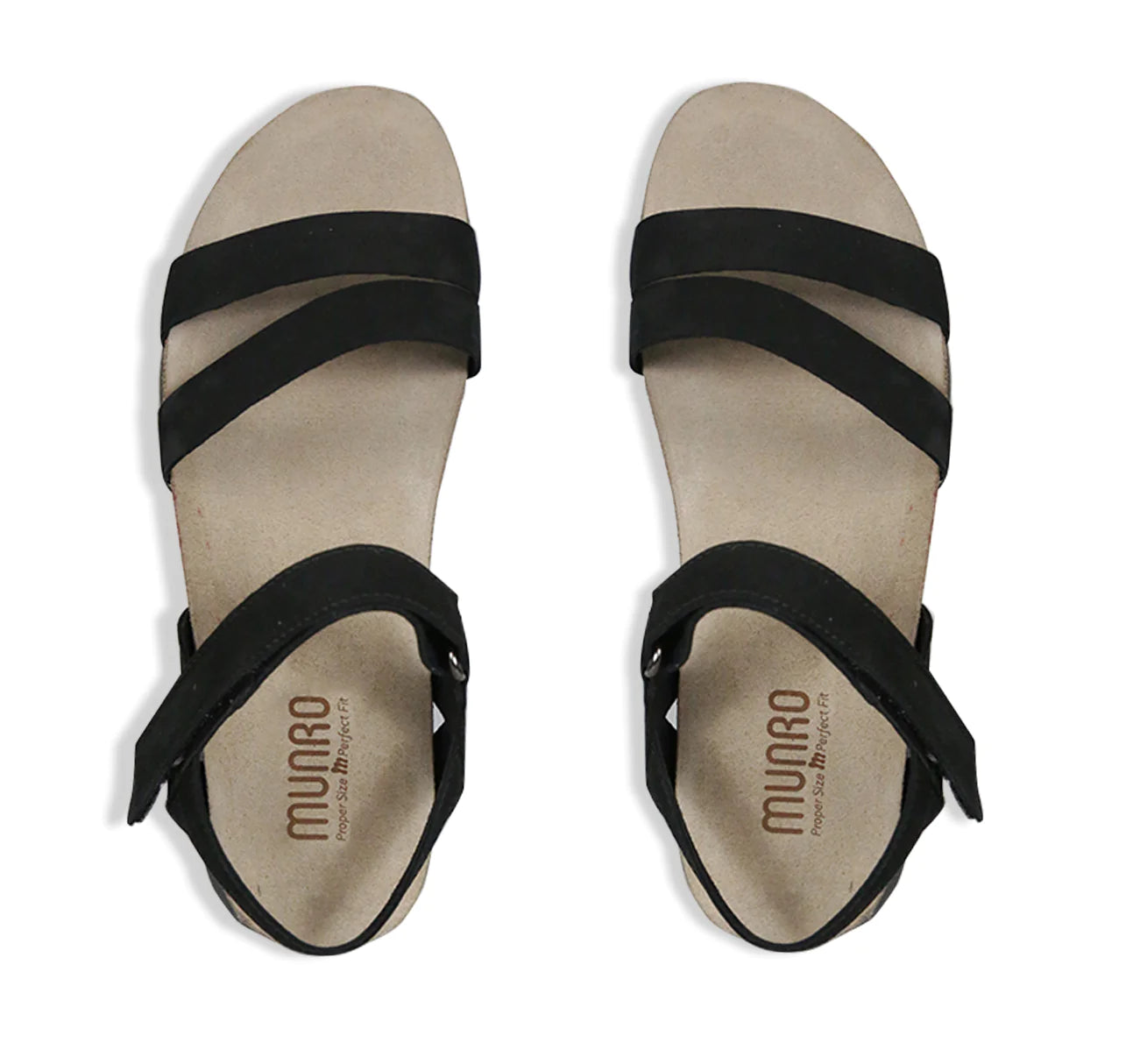 Munro Women's Juniper Sandal - Black Nubuck