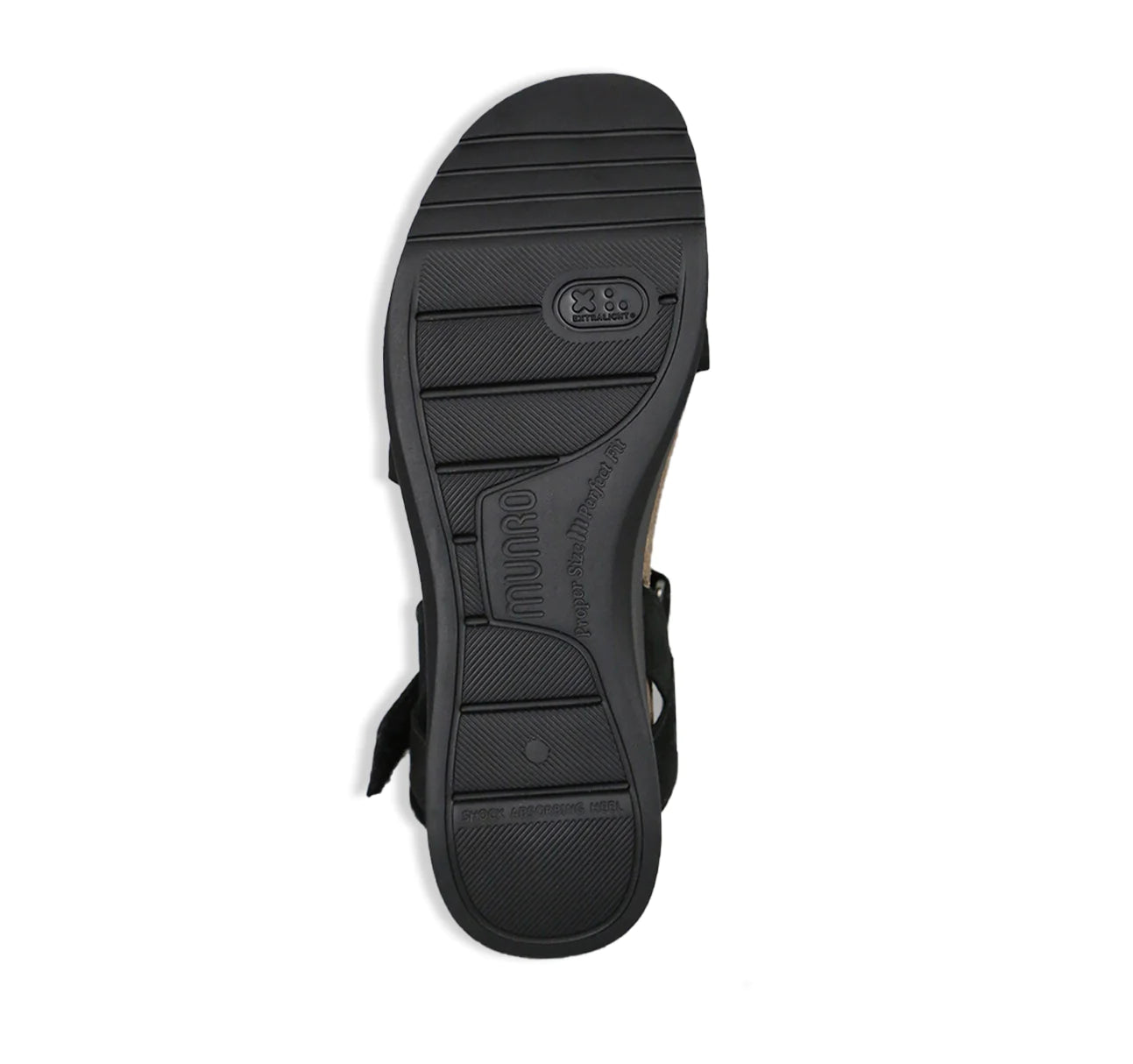 Munro Women's Juniper Sandal - Black Nubuck