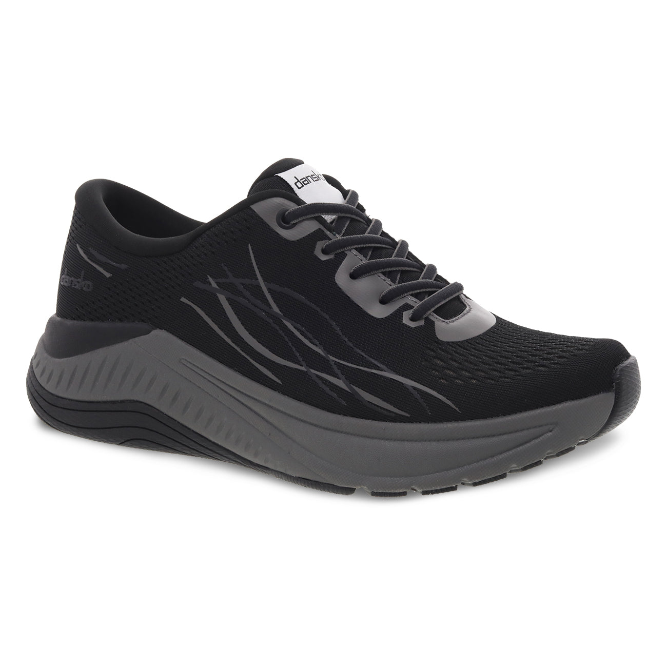 Dansko Women's Pace Walking Shoe - Black with Grey – Alamo Shoes