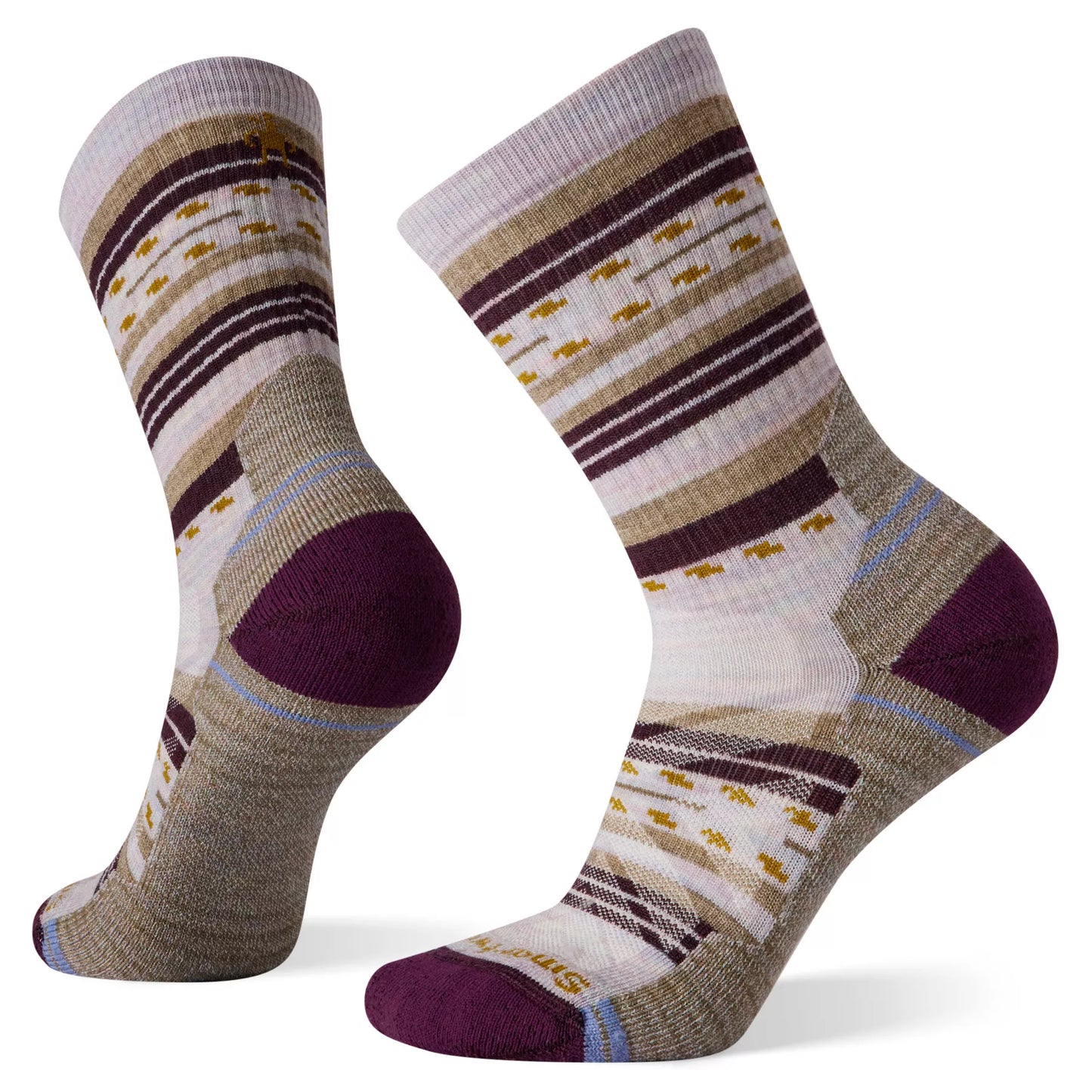 Smartwool Women's Hike Light Cushion Margarita Crew Socks - Purple Eclipse