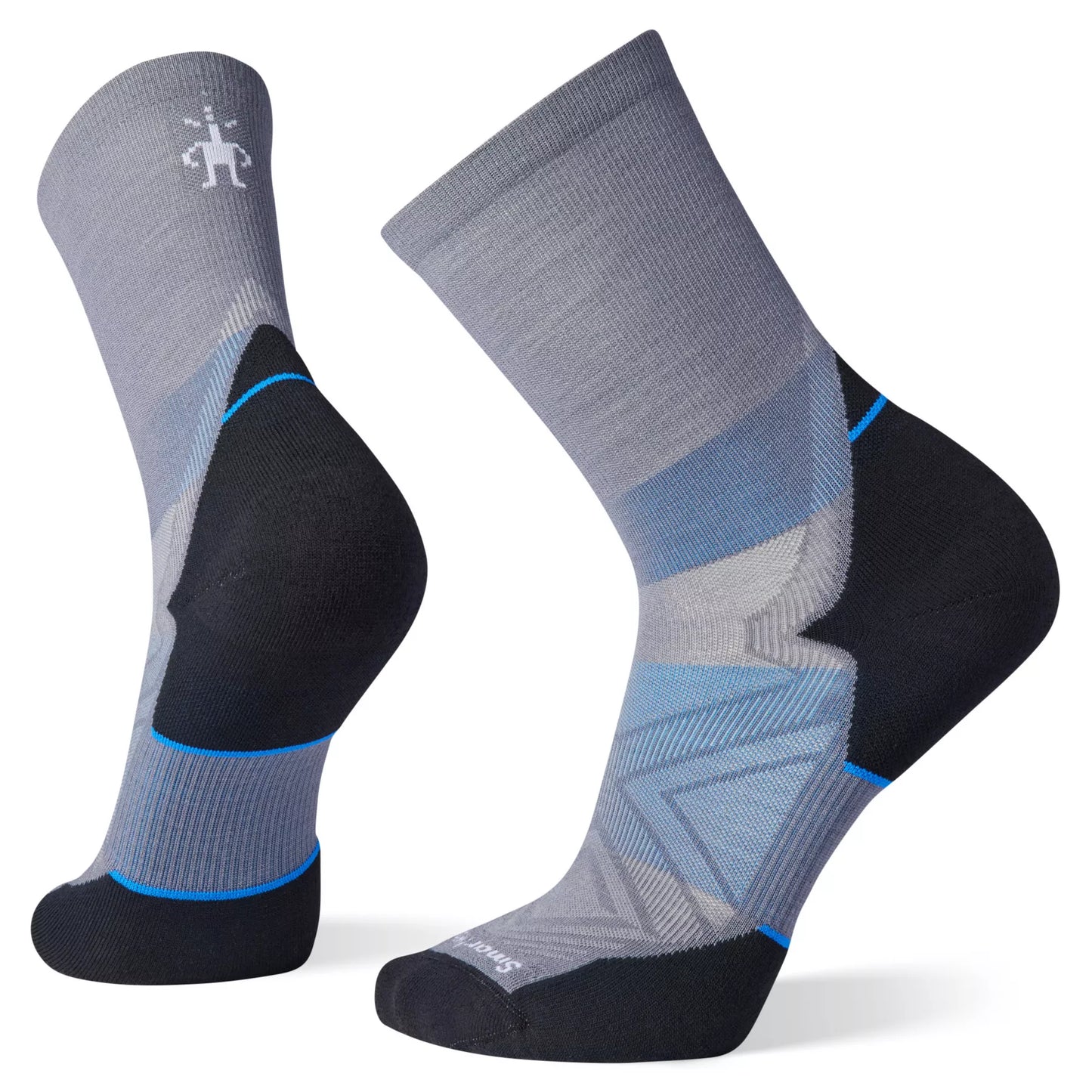 Smartwool Run Targeted Cushion Mid Crew Socks - Graphite