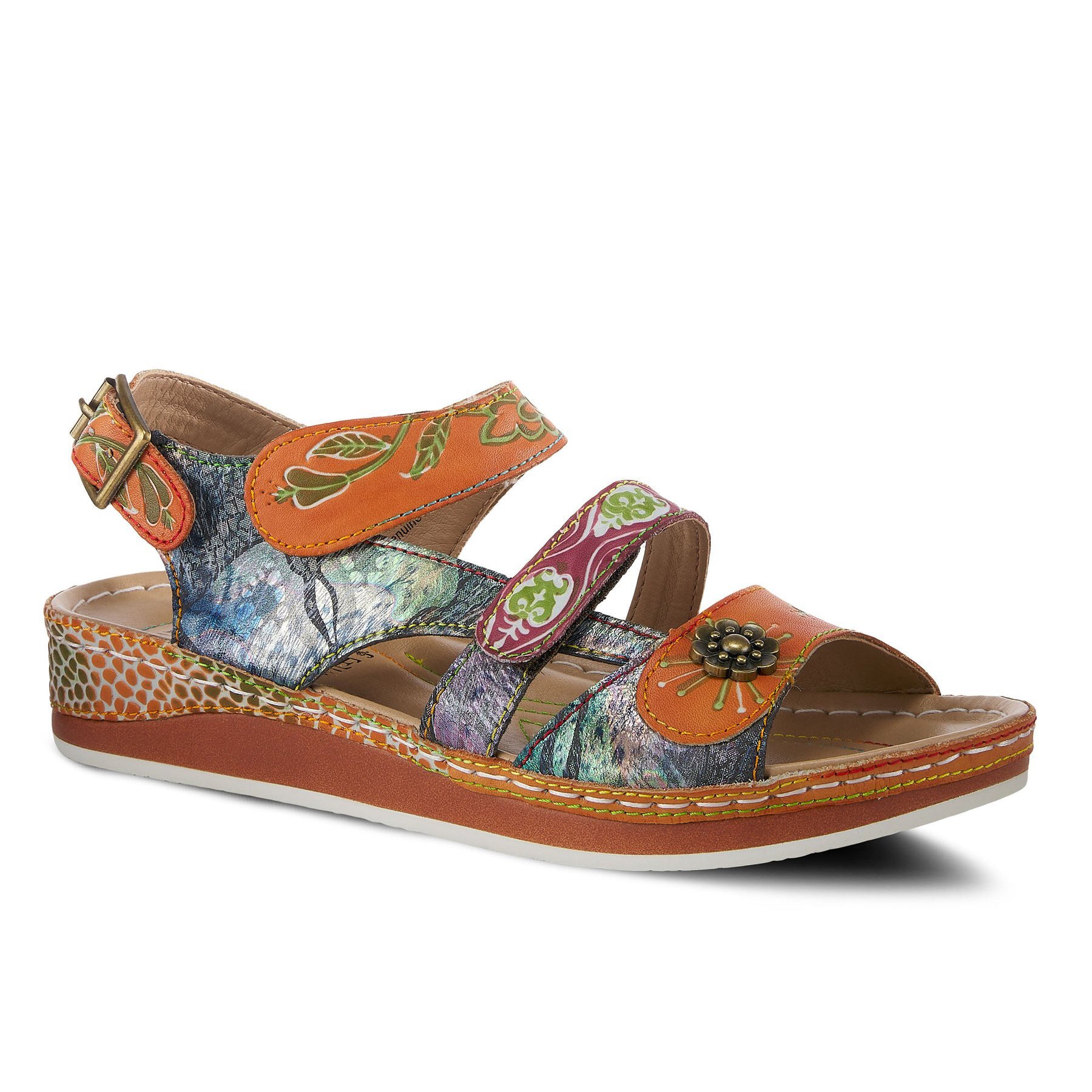L'Artiste by Spring Step Women's Sumacah Sandals Camel Multi