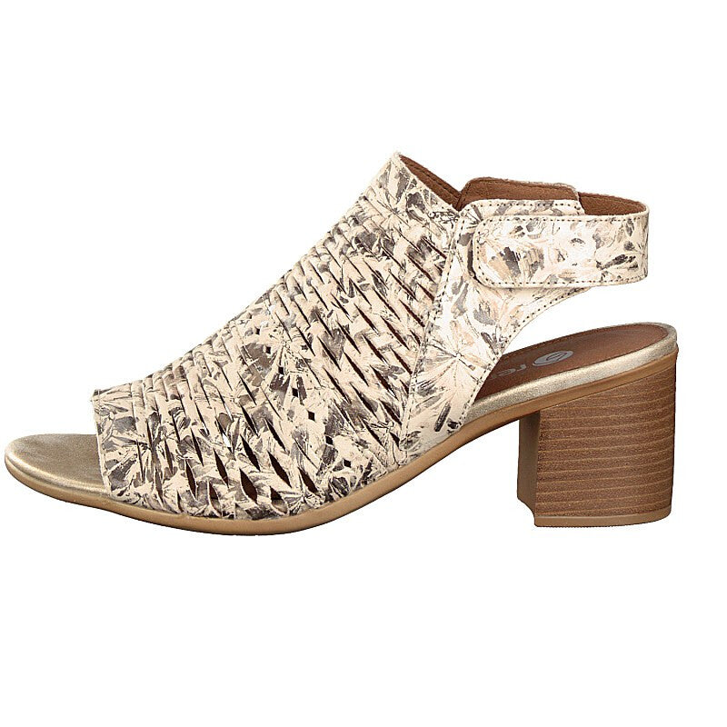 Rieker Women's Maryjane 70 - Beige/ Metallic