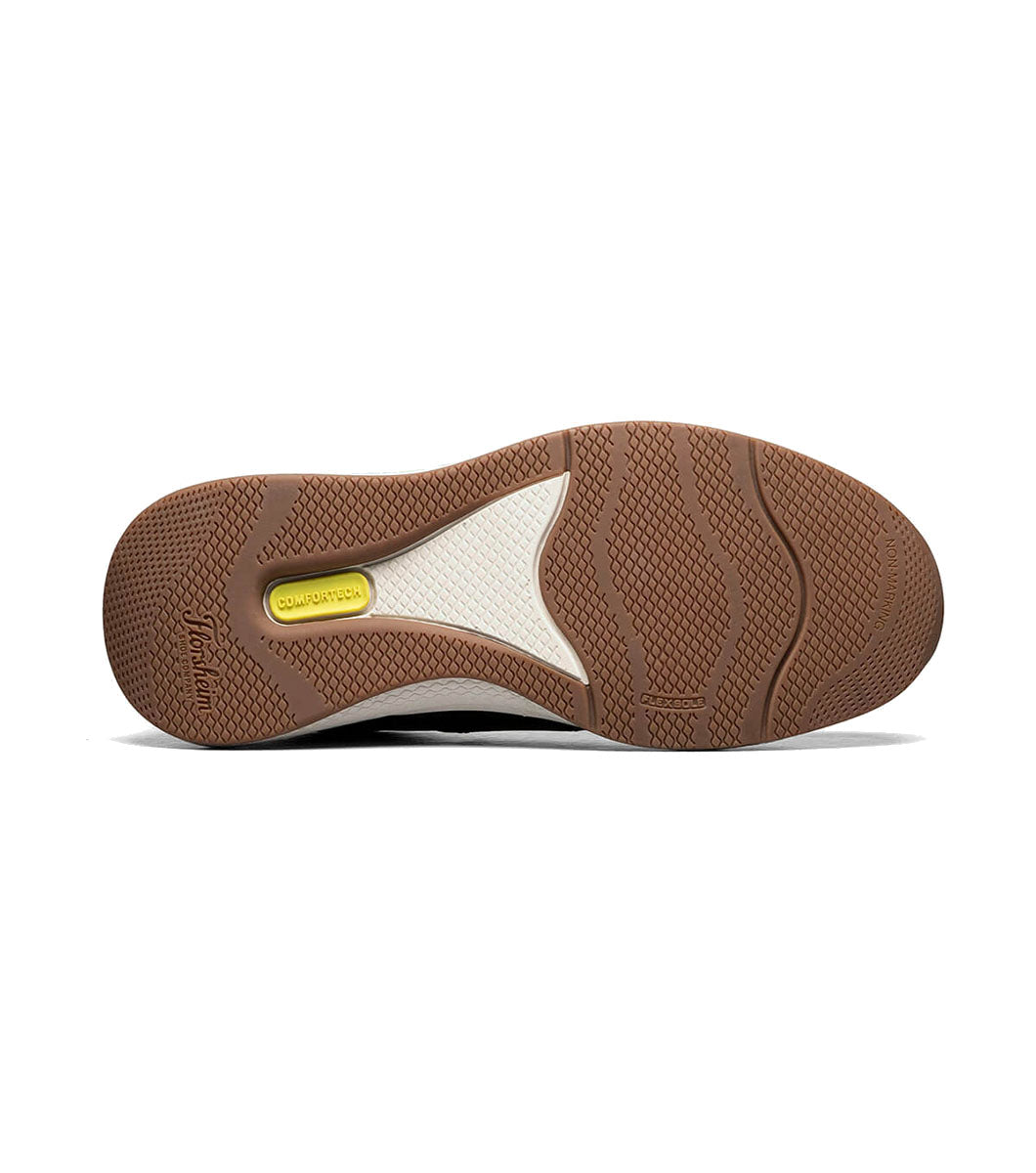 Florsheim Boys' Great Lakes Jr. Lace To Toe - Cognac bottom up view of sole of shoe