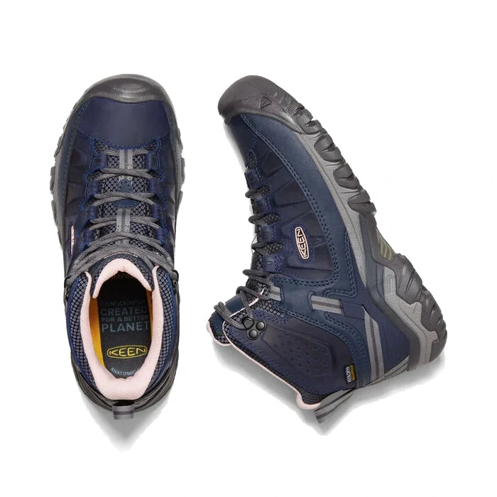 Keen Women's Targhee III Mid Waterproof - Vintage Indigo/Peachy Keen