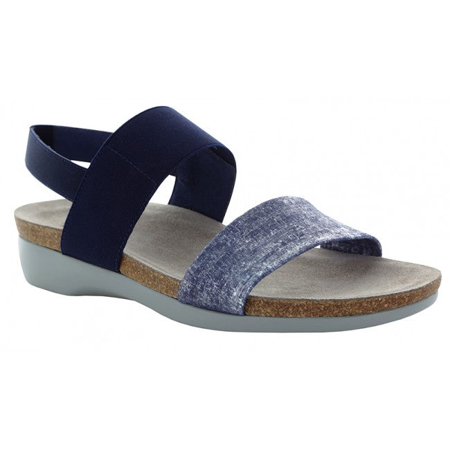 Munro Women s Pisces Sandal Blue Silver Alamo Shoes