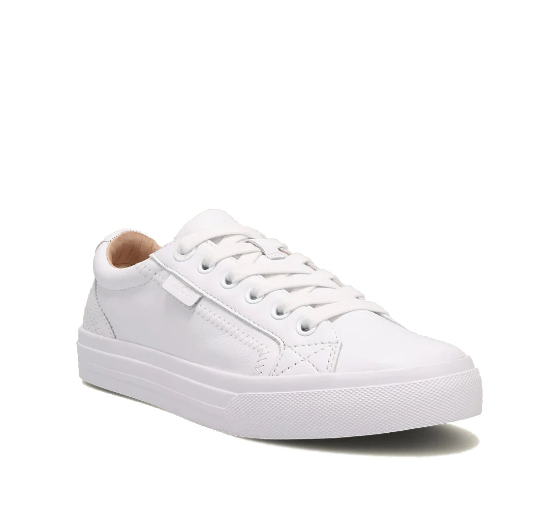 Taos Women s Plim Soul Lux White Leather Alamo Shoes