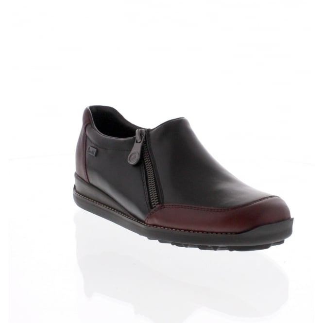 Rieker Women's Daphne Water Resistant Burgundy/Black – Alamo Shoes