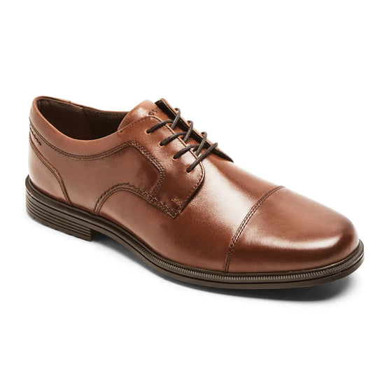 3/4 view Rockport Men's Taylor Waterproof Cap Toe - Tan