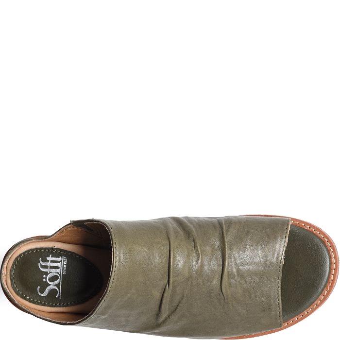 Sofft Women's Netta Clog - Army Green Leather