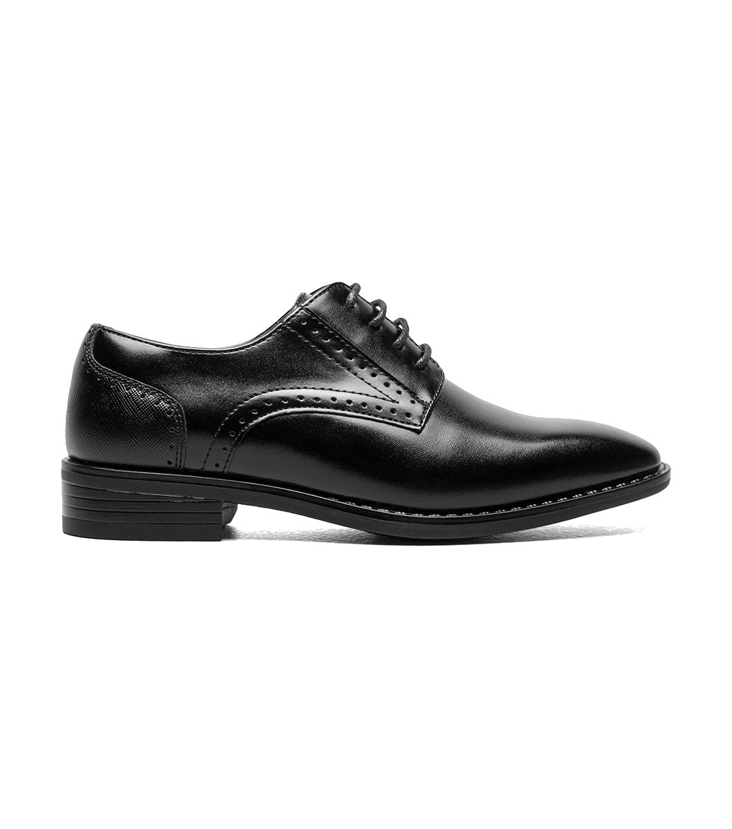 Stacy Adams Boys Kalvin Plain Toe Oxford - Black