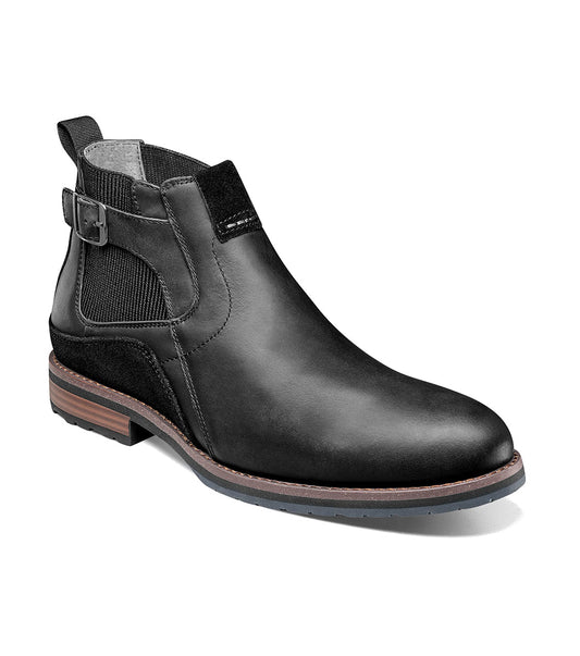 Stacy Adams Men's Oskar Plain Toe Chelsea Boot - Black