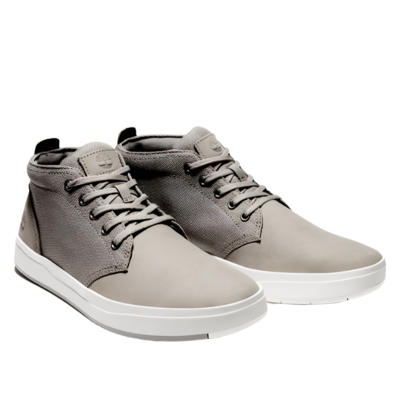 Timberland Men's Davis Square F/L Chukka - Medium Grey 2 shoes at 3/4 view