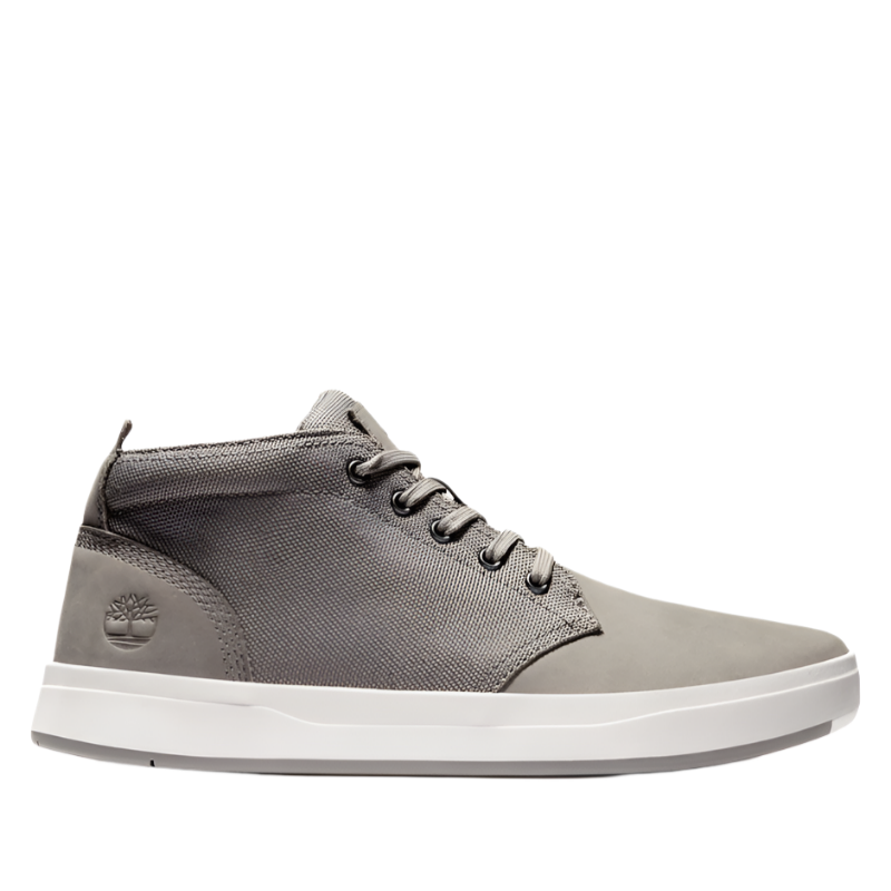 Timberland Men's Davis Square F/L Chukka - Medium Grey side view of shoe