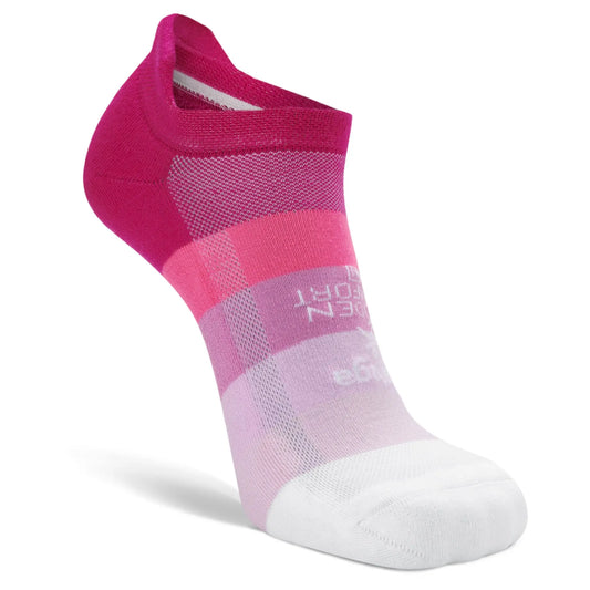 Balega Hidden Comfort No Show Tab Sock - Neon Pink/White