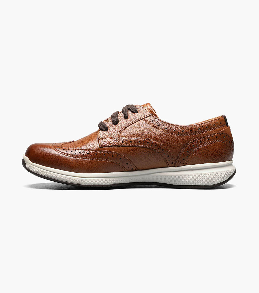 Florsheim Boys Great Lakes Jr. Wingtip Oxford - Cognac