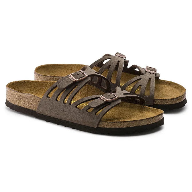 Birkenstock Women's Granada Birko-Flor Nubuck - Mocca