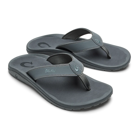 OluKai Men's 'Ohana Beach Sandals - Rock/Rock