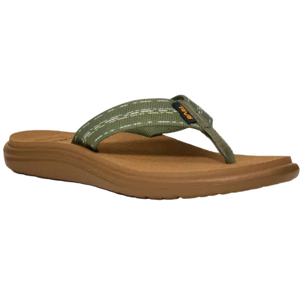 Teva Women's Voya Flip Flop -  Road Race Deep Lichen Green