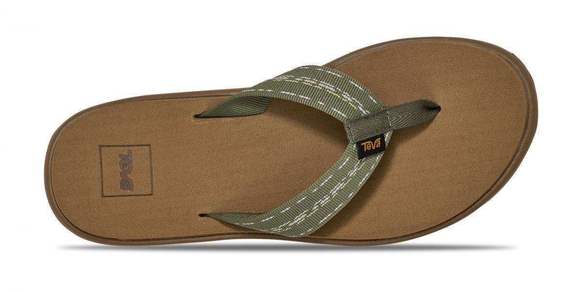 Teva Women's Voya Flip Flop -  Road Race Deep Lichen Green