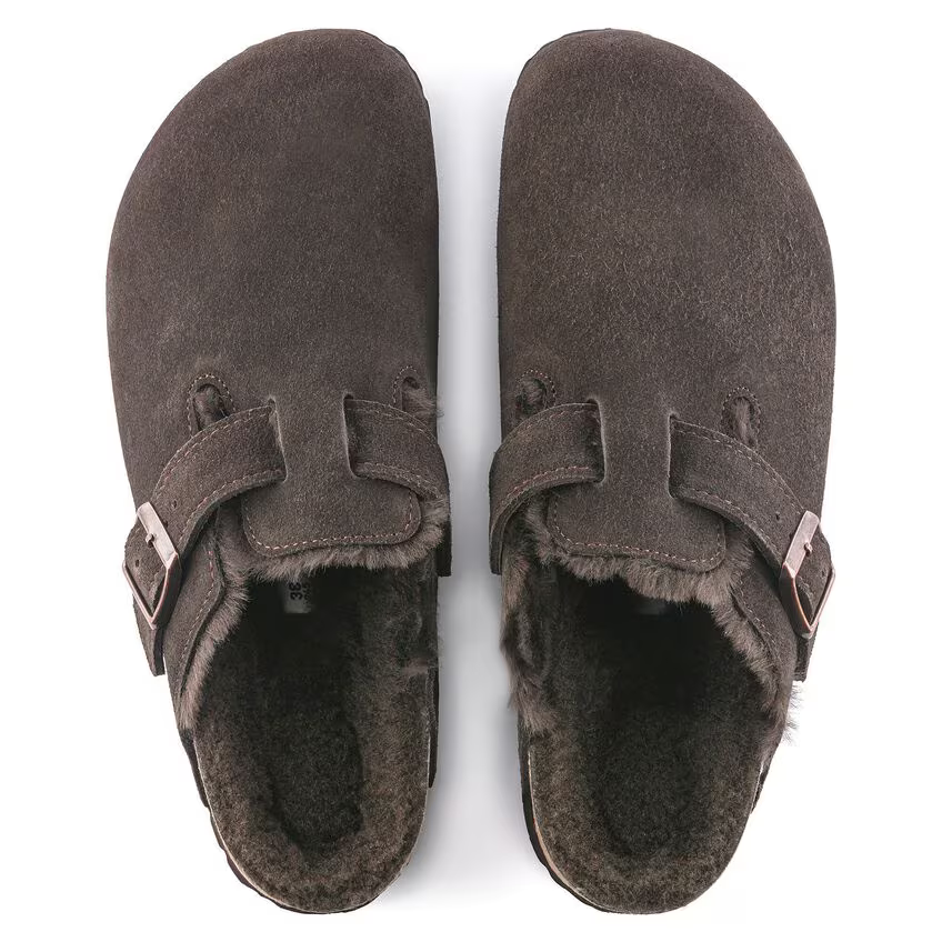 Birkenstock Unisex Boston Shearling Clog - Mocha