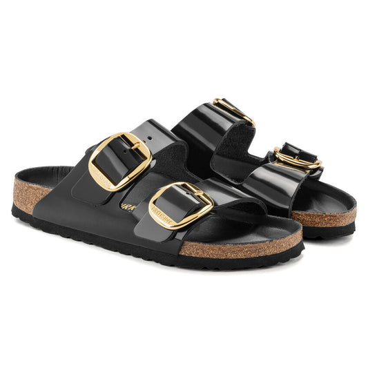 Birkenstock Women's Arizona Big Buckle (Patent Leather) Sandal - High Shine Black