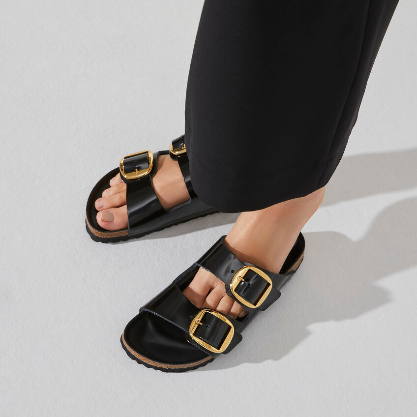 Birkenstock Arizona Big Buckle (Patent Leather) Sandal - High Shine Black