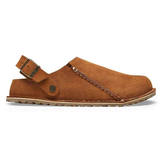 Birkenstock Men's Lutry Premium Suede Leather Clog- Mink