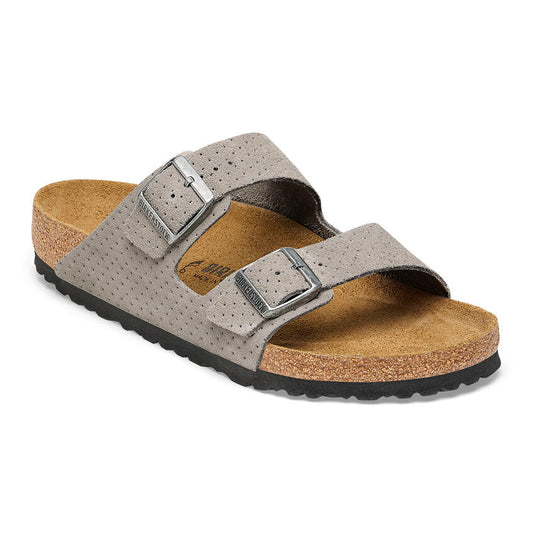 Birkenstock Women's Arizona Suede Embossed - Dotted Stone Coin