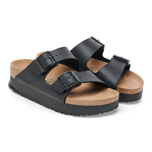 Birkenstock Women's Arizona Flex Platform  - Black