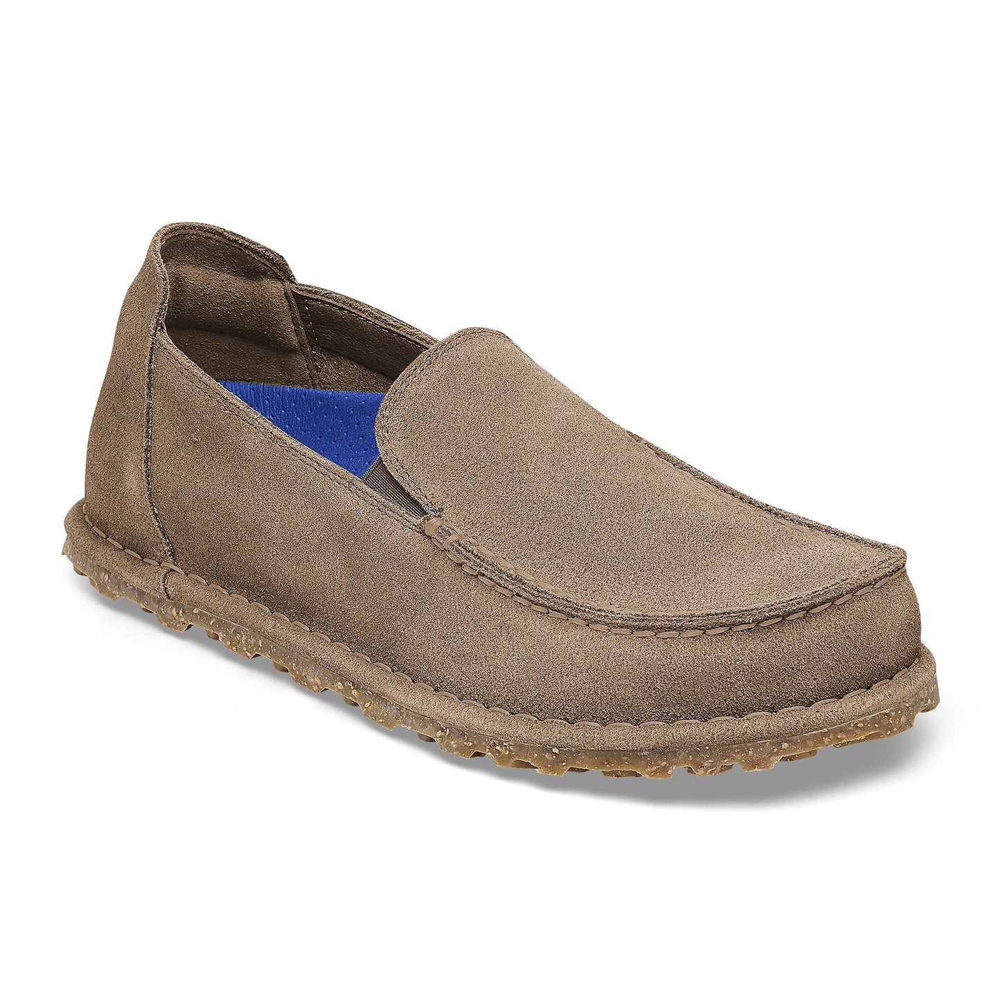 Birkestock Men's Utti Slip On Shoe - Suede Leather Gray Taupe