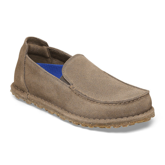 Birkestock Men's Utti Slip On Shoe - Suede Leather Gray Taupe