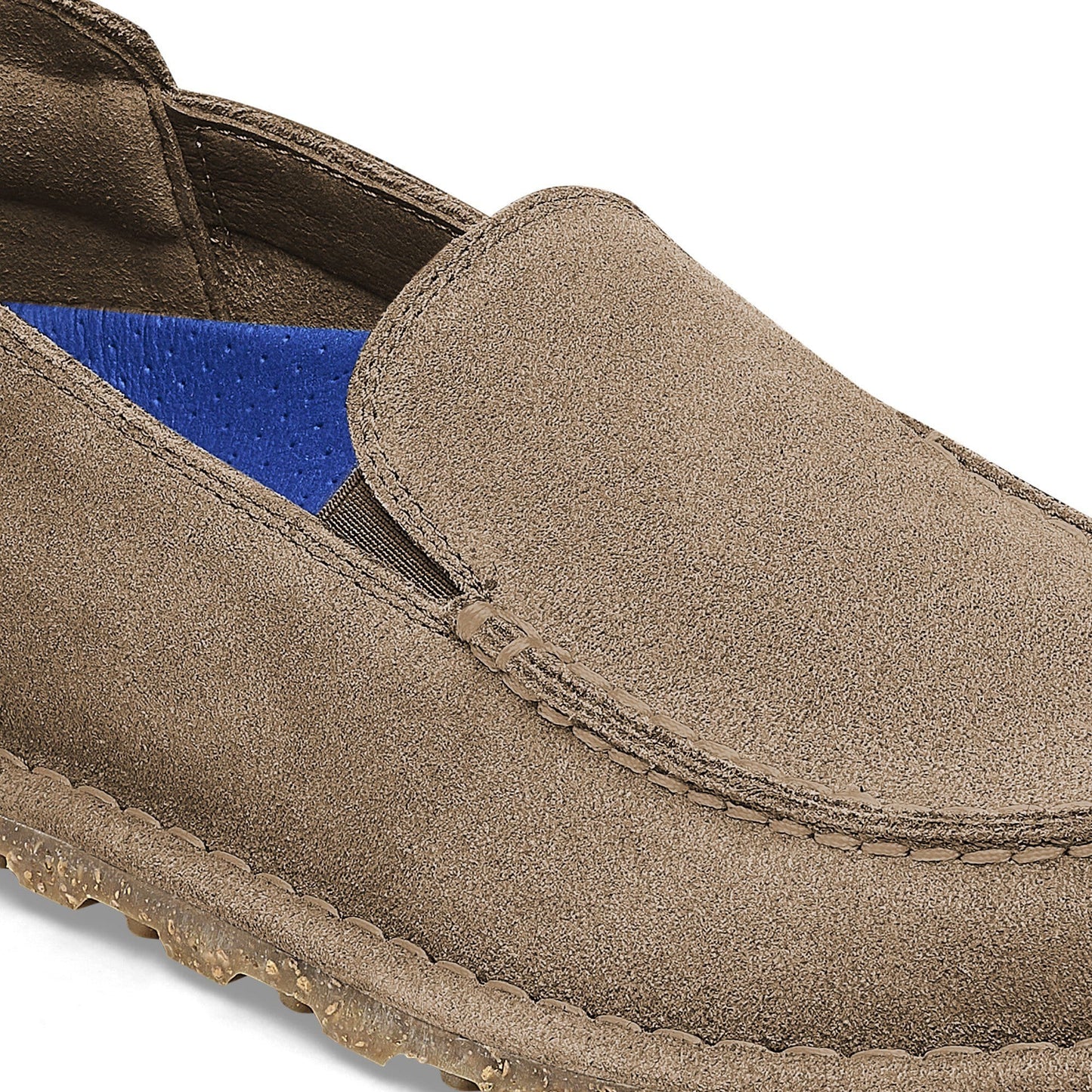 Birkestock Men's Utti Slip On Shoe - Suede Leather Gray Taupe