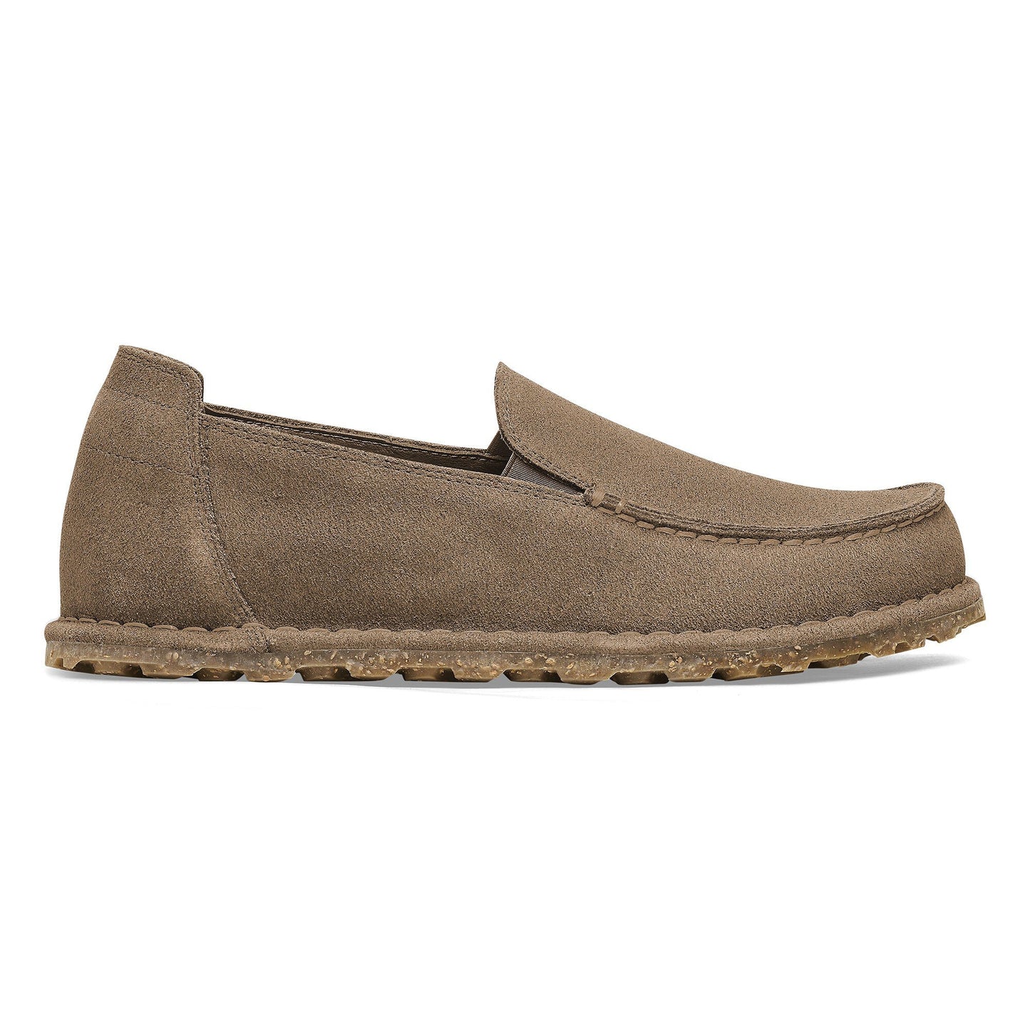 Birkestock Men's Utti Slip On Shoe - Suede Leather Gray Taupe