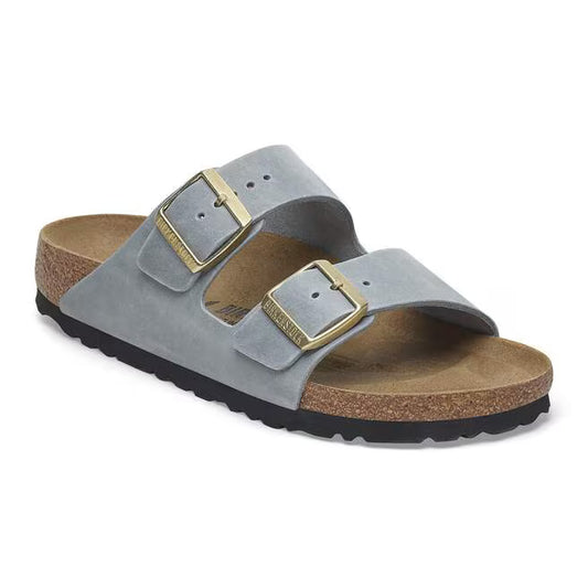 Birkenstock Women's Arizona Oiled Leather - Basalt Gray