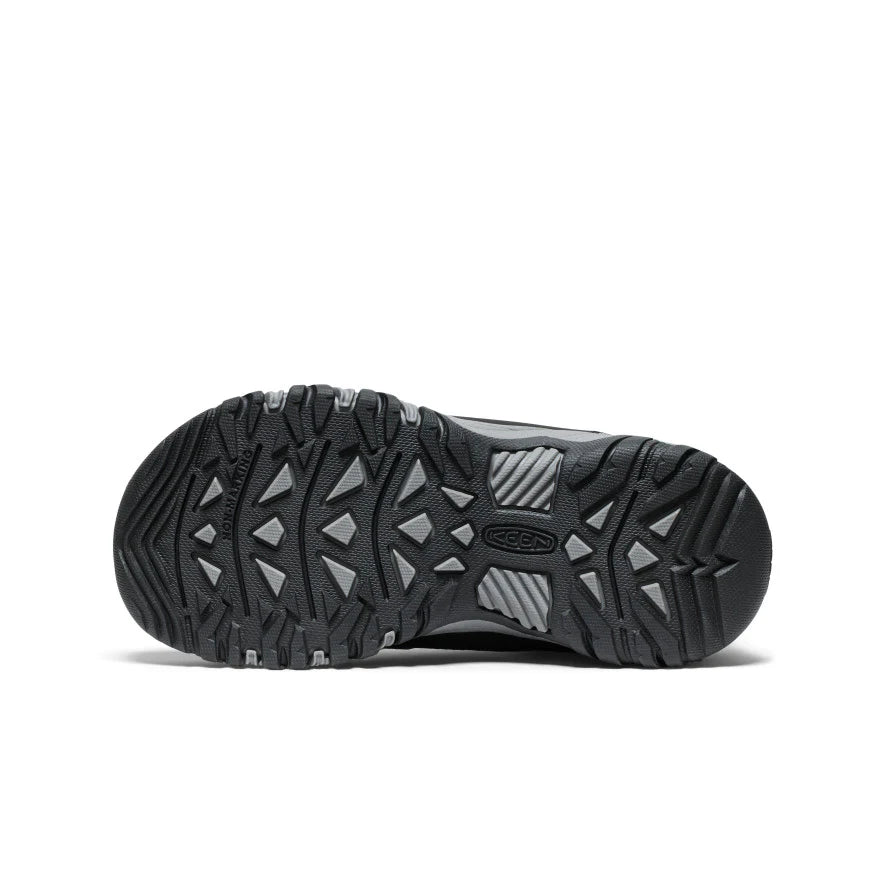 Keen Big Kid's Targhee IV Low Waterproof Boot - Black/Steel Grey