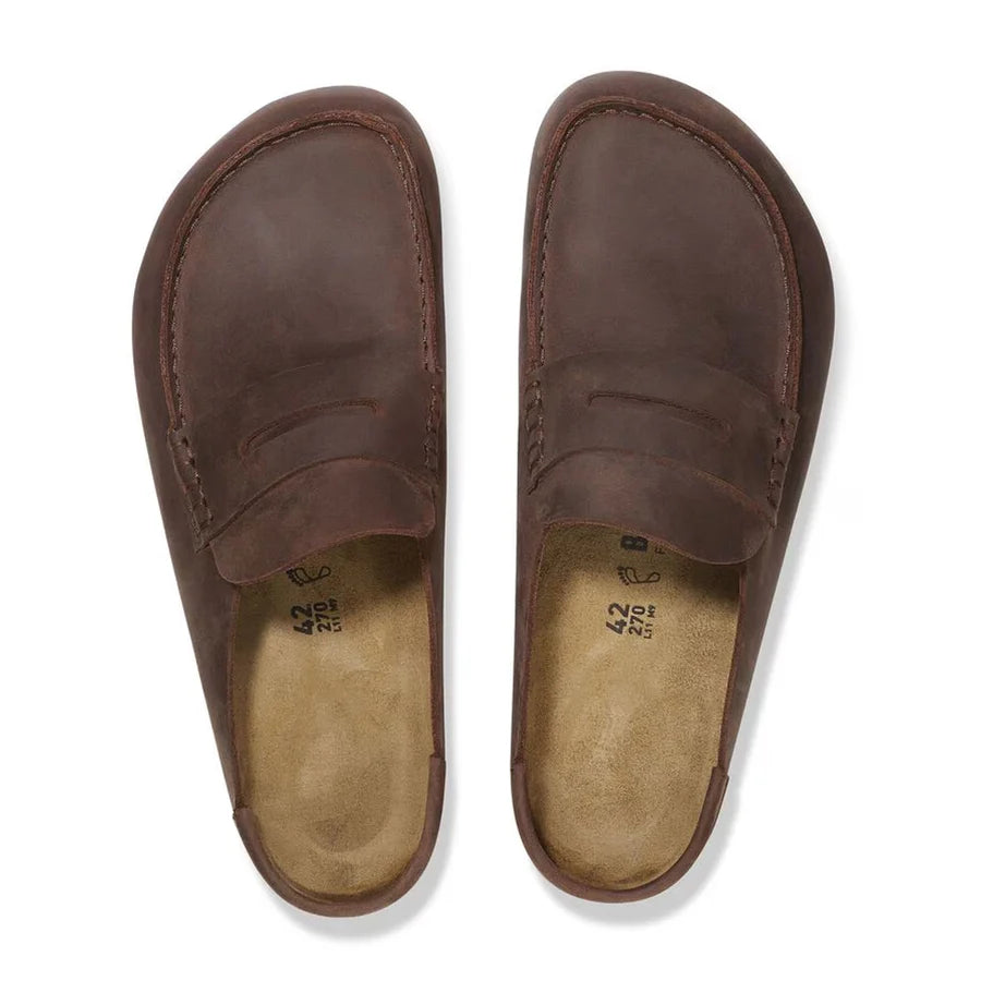 Birkenstock Men's Oiled Leather Naples Loafers - Habana