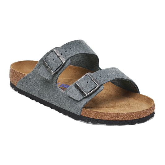 Birkenstock Men's Arizona Soft Footbed Sandal - Basalt Gray