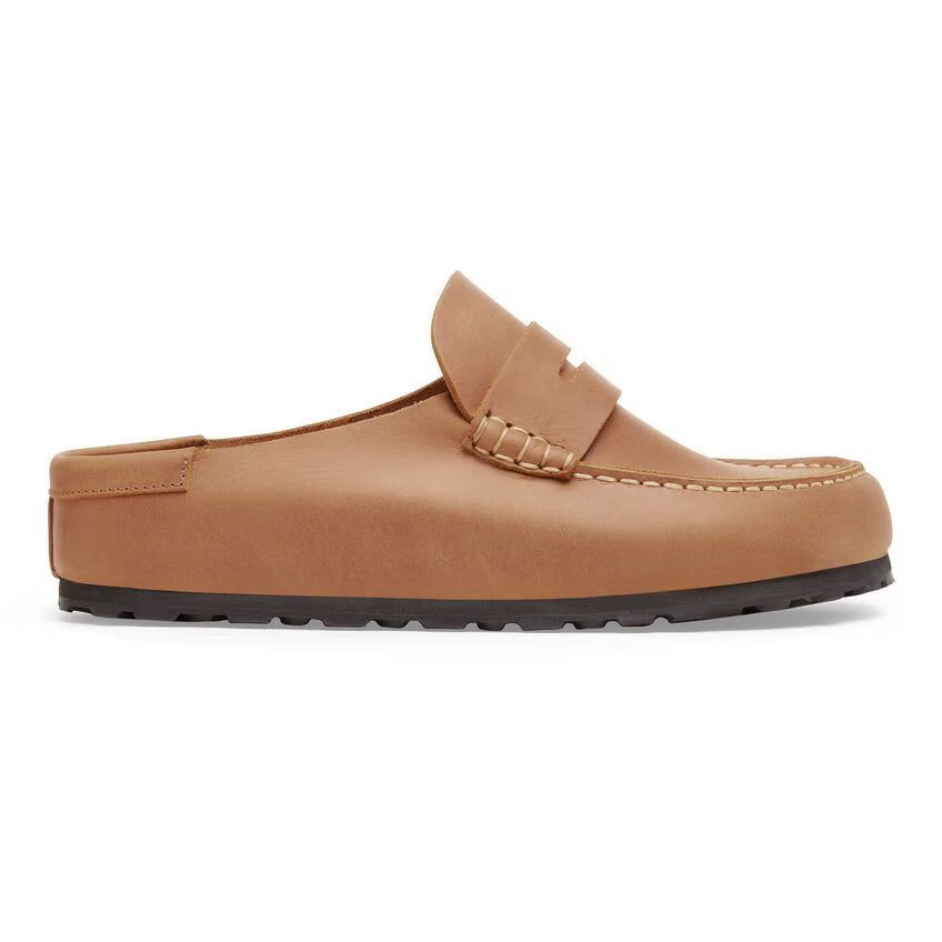 Birkenstock Women's Naples Wrapped Oiled Leather Clog - Cognac