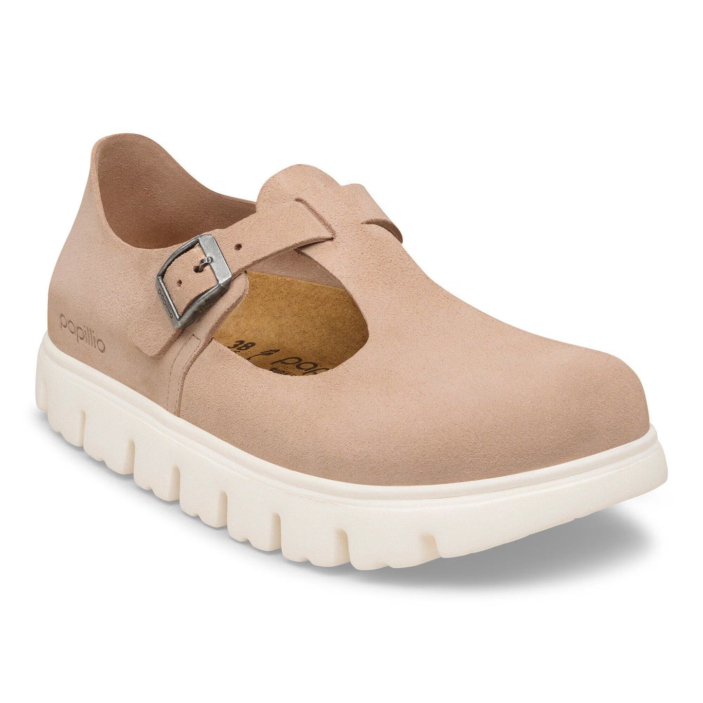 Papillio by Birkenstock Women's Paris Chunky Suede Leather Mary Jane - Warm Sand