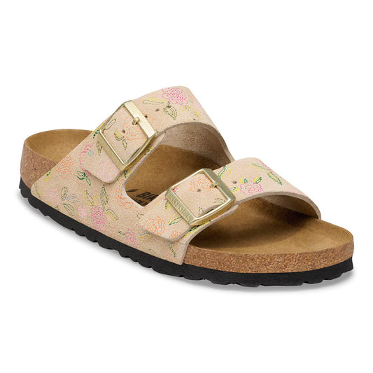 Birkenstock Women's Arizona Suede Sandal -Sandcastle Flower Print