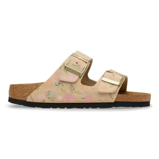 Birkenstock Women's Arizona Suede Sandal -Sandcastle Flower Print