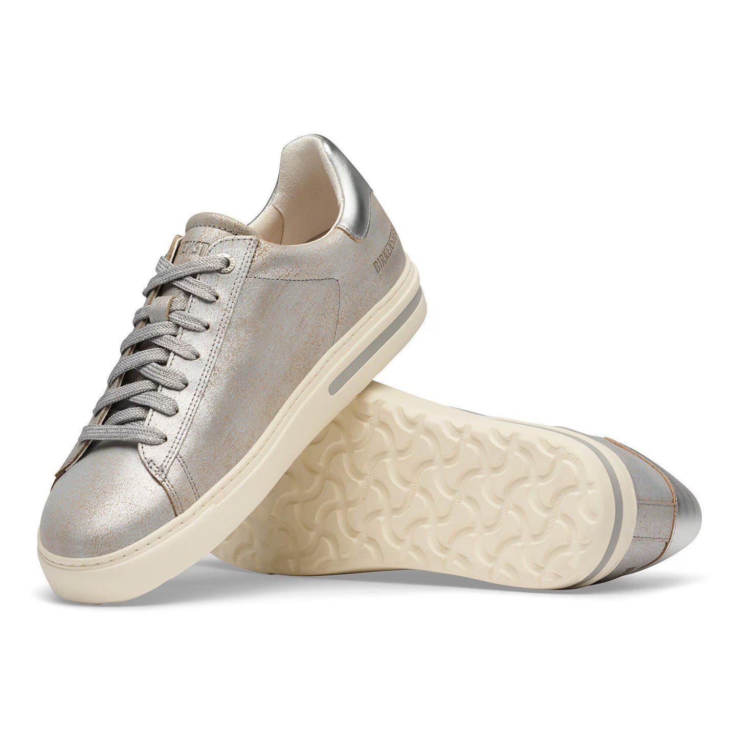 Birkenstock Women's Bend Low Sneakers - Silver Metallic Wash