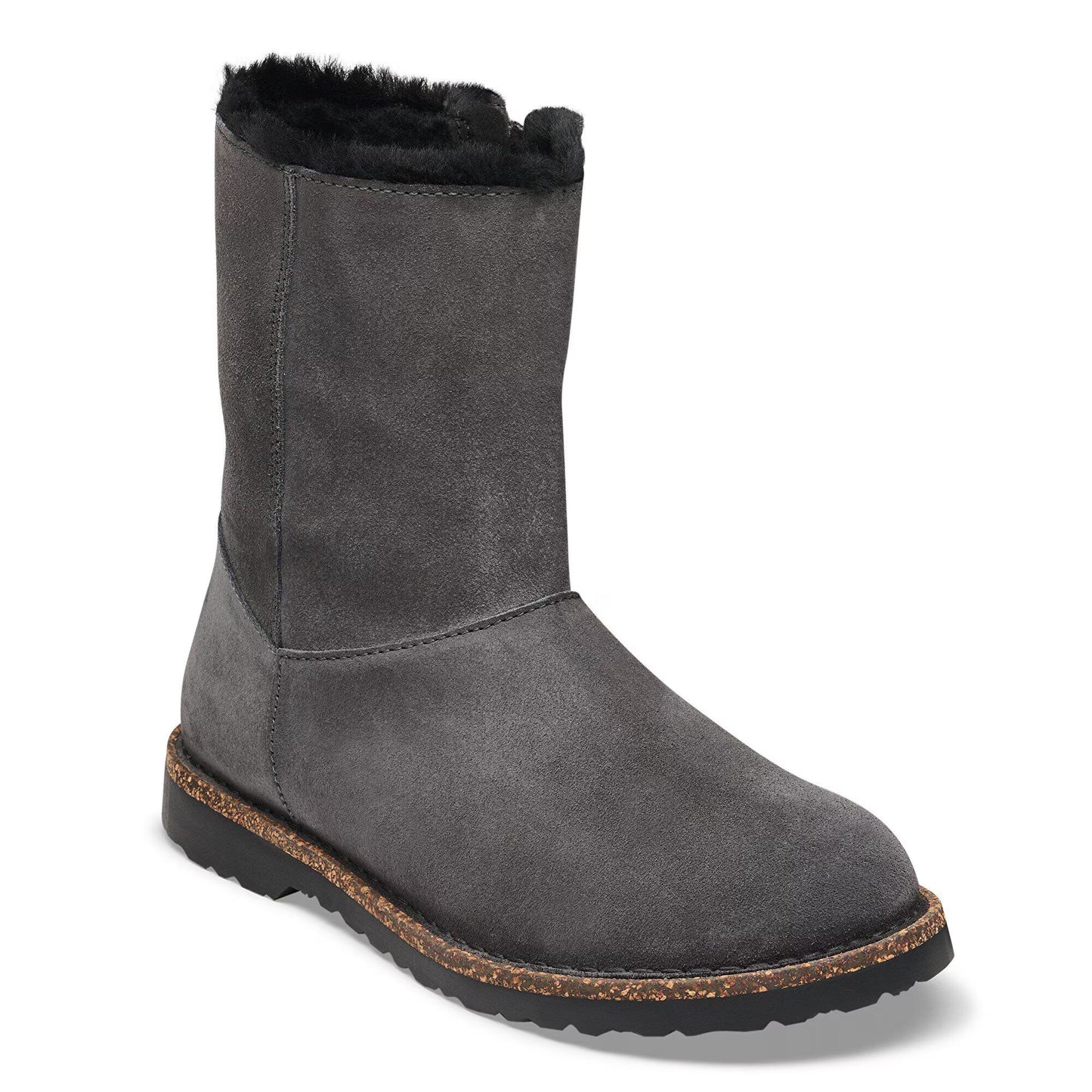 Birkenstock Women's Uppsala Zip Shearling Boot - Charcoal