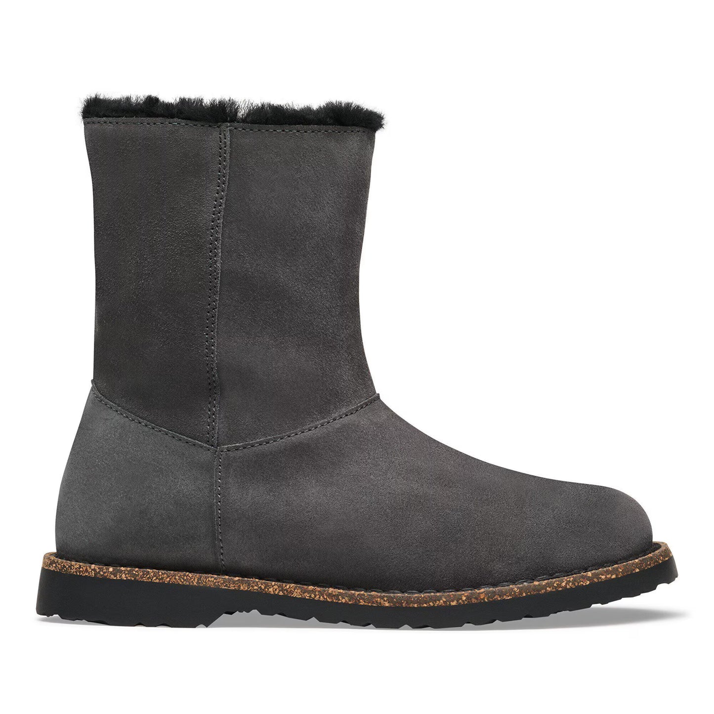 Birkenstock Women's Uppsala Zip Shearling Boot - Charcoal