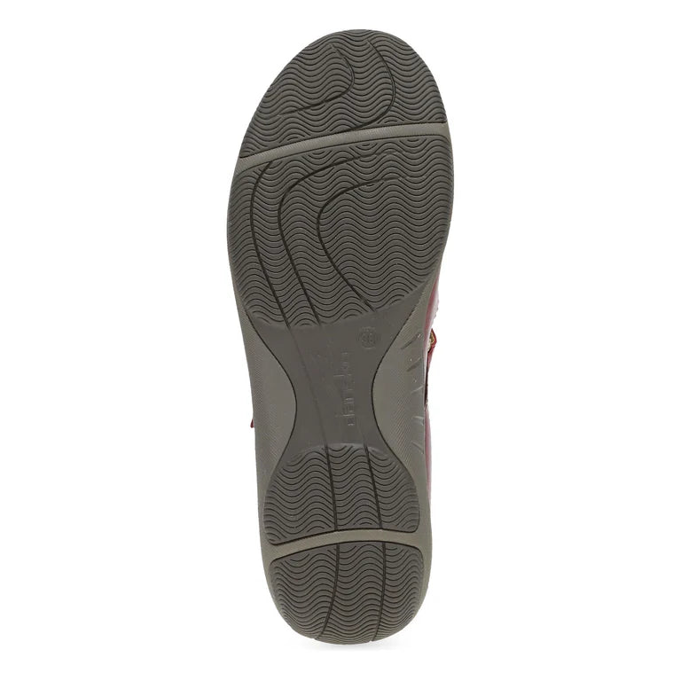 Dansko Stacy Mary Jane Clog - Red Waxy Burnished