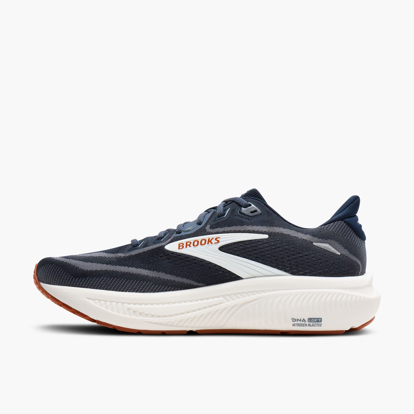 Brooks Men's Ghost 18 Running Shoes - Navy Blazer/Red Earth/Blue